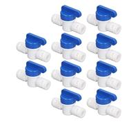 Chiyyak Válvula de Bola en Línea Mini Interruptor de Cierre de Tubo de Agua Accesorio de Conexión Rápida para Purificador de Agua Instalación de Bricolaje Pequeña y Liviana de 1/4 "para Espacios