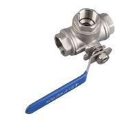 Chiyyak Válvula de Bola Tipo T de Acero Inoxidable DN20 de 3/4" de Alto Rendimiento para Aplicaciones de Control
