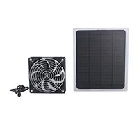 Chiyyak Ventilador de Panel Solar Enfriamiento y Ventilación Eficientes para Invernadero, Gallinero, Ventilador Solar Impermeable para Exteriores