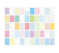 CHIZISX 100 hojas de papel de notas decorativas, peso ligero, portátil, para escribir y tomar reuniones diarias