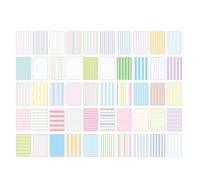 CHIZISX 100 hojas de papel de notas decorativas, peso ligero, portátil, para escribir y tomar reuniones diarias