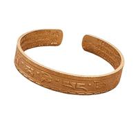 CHIZISX Abalorio tibetano budista de la suerte de cobre pintado a mano con seis palabras sagradas, accesorio espiritual ajustable que se puede abrir, talla única, como se describe