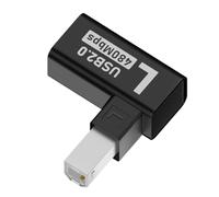 CHIZISX Adaptador flexible USB 2.0 tipo macho a hembra para escáneres de impresora de disco duro, conexión de doble blindaje, cable de extensión