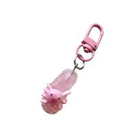 CHIZISX Adorable organizador de pantuflas de animales, soporte compacto de resina, decoración para mochila, cremalleras, ideas de regalo, llavero divertido de pantuflas de animales, Ocho formas, Talla
