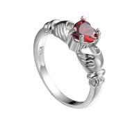 CHIZISX Anillos de fiesta, joyería de mano, anillos únicos de corazón que ofrecen un aspecto moderno para aquellos que abrazan la individualidad, Cobre, Sin piedras preciosas