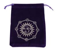CHIZISX Bolsa de almacenamiento de tarjetas de juego de mesa, bolsa de almacenamiento de tarjetas de tarot, bolsas de runas, adivinaciones, accesorios de almacenamiento de oráculos, tarjetas de