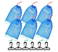 CHIZISX Bolsa portátil para cebos de cangrejos con cordón rápido para un fácil uso en agua salada y agua dulce, hecha de nailon, accesorios de pesca, red ligera