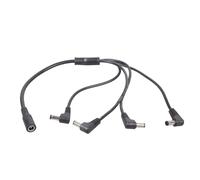 CHIZISX Cable de alimentación DC5521 divisor en Y de 5,5 x 2,1 mm hembra a codo de 90 grados macho para LED y cámaras, cable de dispositivo electrónico de 40 cm