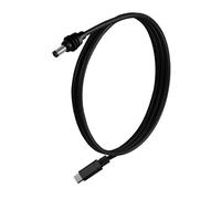 CHIZISX Cable de alimentación USB C de 50 cm a 5,5 x 2,1 mm, salida de 100 W, IP67, impermeable, 50 cm, compatible con uso en exteriores, carga rápida
