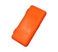 CHIZISX Caja organizadora de aparejos portátil de 12 ranuras, transparente, caja de carrete de línea de pesca, ligera, duradera, para viajes, senderismo, compactos, caja de almacenamiento de línea