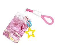 CHIZISX Cartera para tarjetas de ABS de alta resistencia con tapa deslizante suave para almacenamiento para llevar a diario, elegante cartera de tarjetas para negocios, b