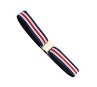 CHIZISX Cinturón elástico de poliéster suave con hebilla de metal, cintura ajustable para hombres y mujeres, jeans de maternidad, seguro, cómodo, uso diario, maternidad, viajes, cinturón elástico