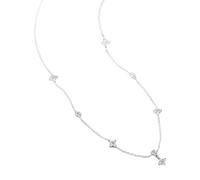 CHIZISX Collar brillante con colgante de planta de cuatro hojas, joyería para el cuello para pareja joven o amigo cercano, talla única, Cobre, No es una piedra preciosa