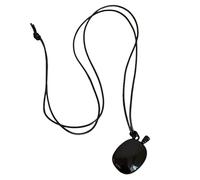 CHIZISX Collar con colgante de hebilla de aventurina de moda con cordón de cuero de longitud ajustable para hombres y mujeres, uso diario, talla única, Metal, No es una piedra preciosa