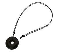 CHIZISX Collar con colgante de hebilla de aventurina de moda con cordón de cuero de longitud ajustable para hombres y mujeres, uso diario, talla única, Metal, No es una piedra preciosa