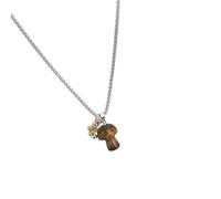 CHIZISX Collar con colgante de hongo que simboliza la naturaleza y las vitalidades con materiales de aleación resistentes para mujeres a la moda, talla única, Metal, No es una piedra preciosa