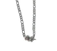 CHIZISX Collar multifuncional con colgante de serpiente, collar único para fiestas, adecuado para jóvenes creadores de tendencias, talla única, Metal, No es una piedra preciosa