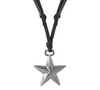 CHIZISX Elegante collar de estrella ajustable que añade un toque de individualidad a cualquier atuendo, textura de cuero y aleación, talla única, PU y aleación, No es una piedra preciosa