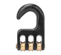 CHIZISX Gancho de polea de aparejo de windsurf, aleación de aluminio, 3 rodillos, gancho de polea de aparejo de windsurf, accesorios de windsurf, hardware fuerte para windsurf