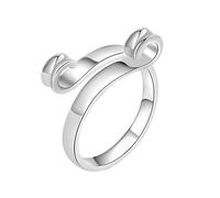 CHIZISX Guía de hilo, anillos abiertos de ganchillo, anillos de ganchillo, guía de hilo, dedal de tejer para ganchillo, Metal, Sin piedras preciosas