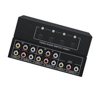 CHIZISX MultiSource - Conmutador de video AV sin pérdidas de construcción de metal para cine en casa, señales sin pérdidas profesional