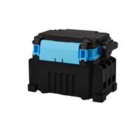 CHIZISX Portables - Caja multifuncional para aparejos de pesca con bloqueo automático y mango reforzado para un almacenamiento seguro, compacto, portátil, funda de asiento de pesca