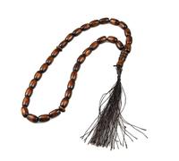 CHIZISX Práctico rosario de sándalo de 33 cuentas portátil para prácticas de Zikr y Mindfulness, uso diario casual, sándalo indonesio, talla única, como se describe
