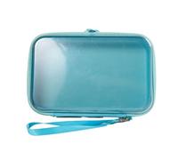CHIZISX Simple y elegante estuche impermeable de PVC para estudiantes, bolsa de almacenamiento de cosméticos de gran capacidad con opción de color neutro, diseño simple, bolsa de transporte de
