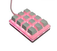 CHIZISX Teclado programable de 12 teclados para trabajo de oficina eficiente, juegos y control multimedia, teclado personalizable macro