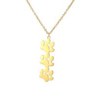 CHIZISX Versátil collar de garra que simboliza fuerza y valor para los amantes de los animales a la moda, talla única, Acero inoxidable, No es una piedra preciosa