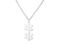 CHIZISX Versátil collar de garra que simboliza fuerza y valor para los amantes de los animales a la moda, talla única, Acero inoxidable, No es una piedra preciosa