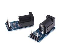 CHJIENJUJIDZ 5 unids/lote DC Jack Socket Plug Módulo de alimentación del enchufe DC Conector de la placa del adaptador de alimentación adecuado para Arduino