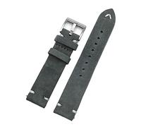 Chlikeyi Correa de reloj de cuero de gamuza de 18-24 mm Correa de repuesto de correa de liberación rápida para hombres y mujeres