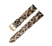 Chlikeyi Correa de reloj de cuero genuino con estampado de leopardo, accesorios para reloj de mujer, 12-20mm, Color 5, 18mm