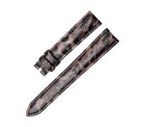 Chlikeyi Correa de reloj de cuero genuino con estampado de leopardo, accesorios para reloj de mujer, 12-20mm, Color 2, 18mm