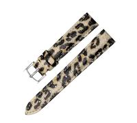 Chlikeyi Correa de reloj de cuero genuino con estampado de leopardo, accesorios para reloj de mujer, 12-20mm, Color 10, 20mm