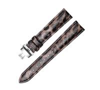 Chlikeyi Correa de reloj de cuero genuino con estampado de leopardo, accesorios para reloj de mujer, 12-20mm, Color 16, 12mm