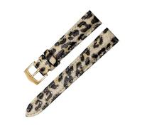 Chlikeyi Correa de reloj de cuero genuino con estampado de leopardo, accesorios para reloj de mujer, 12-20mm, Color 11, 16mm
