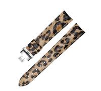 Chlikeyi Correa de reloj de cuero genuino con estampado de leopardo, accesorios para reloj de mujer, 12-20mm, Color 19, 20mm