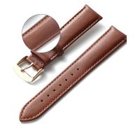 Chlikeyi Correa de reloj de cuero genuino de 13mm a 22mm, Color 9, 17mm