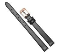 Chlikeyi Correa de reloj de cuero genuino para mujer, accesorios de cadena de reloj de piel de vaca ultrafina, suave y delgada, 6mm-22mm, Color 1, 12mm