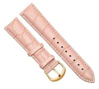Chlikeyi Correa de reloj de cuero genuino para mujer, correa de reloj universal para hombre con hebilla de 10-22mm, oro rosa, 20 mm