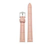 Chlikeyi Correa de reloj de piel auténtica de tamaño pequeño de 10-24mm con patrón de cocodrilo para mujer, Color 1, 14mm