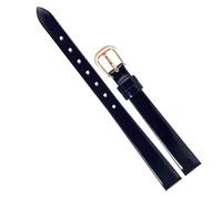 Chlikeyi Correa de reloj delgada para mujer, de cuero genuino, delgada, tamaño pequeño, 6-18mm, con hebilla de oro rosa, Color 12, 6mm