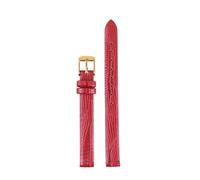 Chlikeyi Correa de reloj Lizard Grain Slim Leather 8-16mm para mujer, color 14, 14mm