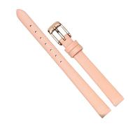 Chlikeyi Correa de reloj Universal para mujer, correa de piel pequeña, pulsera fina, rosa oro rosa, 17 mm