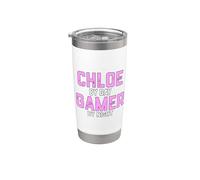 Chloe By Day Gamer By Night - Disfraz divertido de E-Girl Vaso térmico de acero inoxidable de doble pared