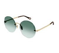 Chloé - Ch 0254S Round Sunglasses - Accessories - unisex - Verde - ONE SIZE -