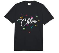 Chloe - Hermoso Nombre de niña con Mariposas Coloridas Comfort Colors Adult Heavyweight T-Shirt