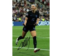 Chloe Kelly - Inglaterra Lionesses - Euro 2025 - Foto de montaje firmada de 12 x 8 pulgadas con firma impresa preimpresa que sería un gran regalo para fanáticos de autógrafos